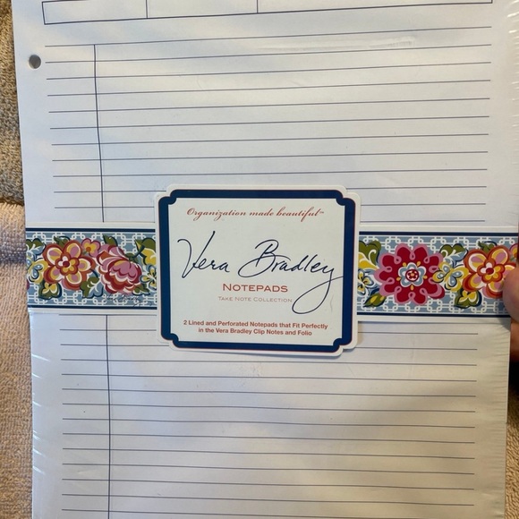 Vera Bradley English Garden Notepads NWT - Picture 2 of 4
